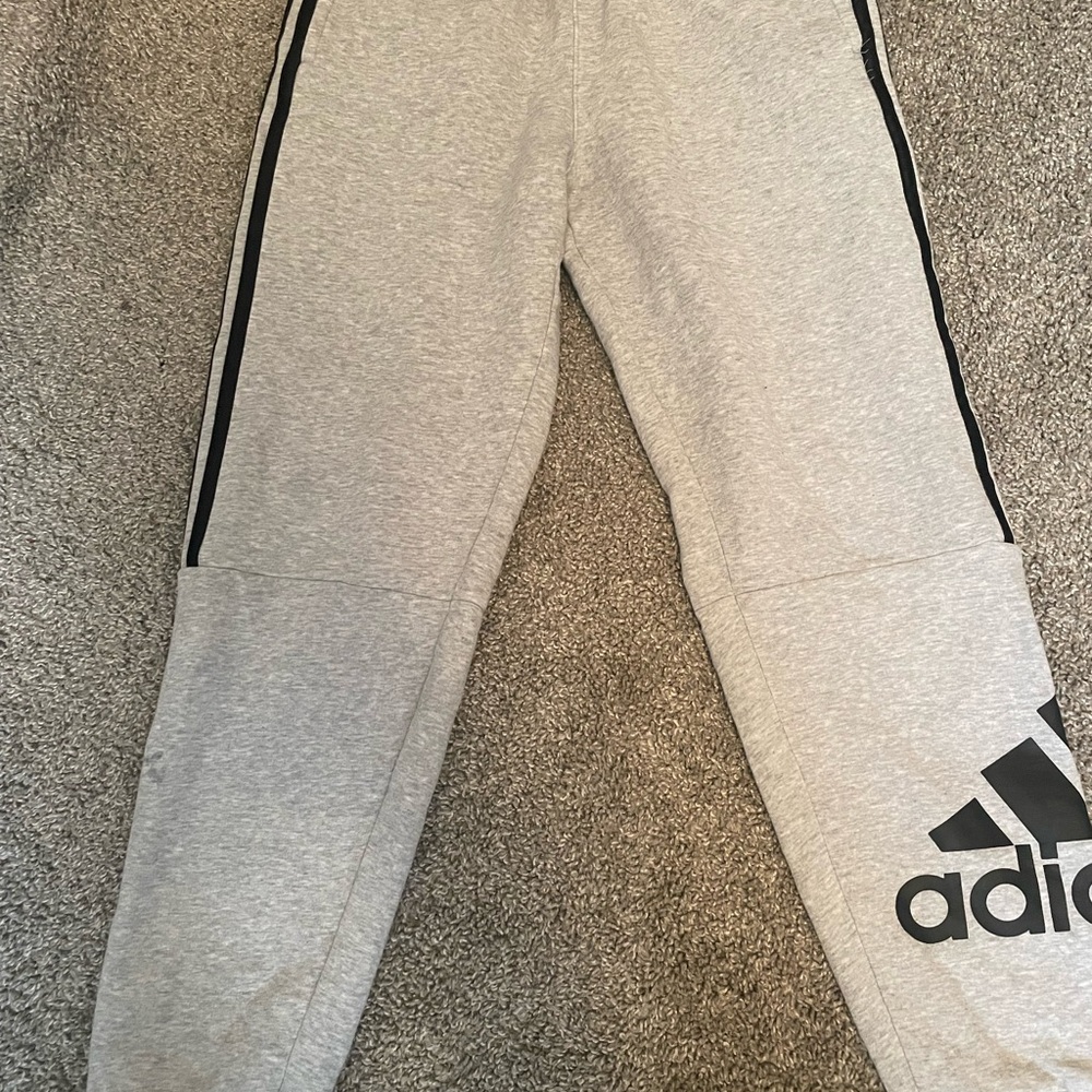 Adidas Heather Gray Athletic Shorts